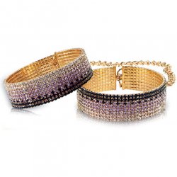 Rianne S Diamond Gold & Jeweled Handcuff Bracelets Rianne S Diamond Gold & Jeweled Handcuff Bracelets Boxcover