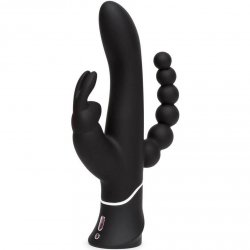 Happy Rabbit Triple Curve Rechargeable Rabbit Vibrator - Black Happy Rabbit Triple Curve Rechargeable Rabbit Vibrator - Black Boxcover