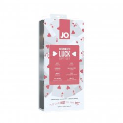 Jo Beginner's Luck Gift Set - 8 different lubricants in .34 fluid ounce foils. Jo Beginner's Luck Gift Set - 8 different lubricants in .34 fluid ounce foils. Boxcover