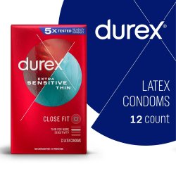 Durex Extra Sensitive Close Fit Condoms - 12pk Sex Toy