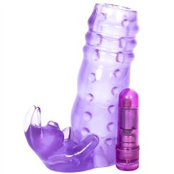 Cock Sock Bunny Tickler Sleeve - Purple Sex Toy Cock Sock Bunny Tickler Sleeve - Purple Sex Toy