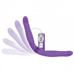 Evolved Double Trouble Flexible Double Ended Vibrating Dildo - Purple Evolved Double Trouble Flexible Double Ended Vibrating Dildo - Purple Boxcover
