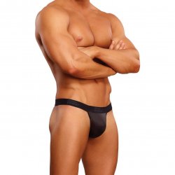 Male Power: Black Cobra Micro V-Back G-String - L/X Male Power: Black Cobra Micro V-Back G-String - L/X Boxcover
