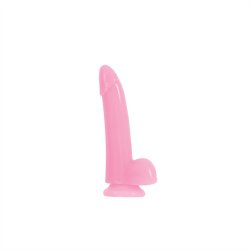 Smooth Glowing Dong - 5" - Pink - Glow In The Dark Sex Toy Smooth Glowing Dong - 5" - Pink - Glow In The Dark Sex Toy