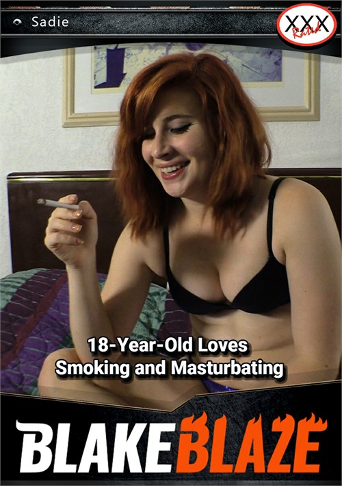 18-Year-Old Red Head Sadie Smokes &amp; Masturbates