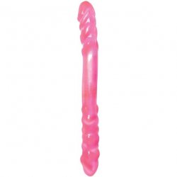 Basix Rubber Works 16" Double Dong - Pink Sex Toy Basix Rubber Works 16" Double Dong - Pink Sex Toy
