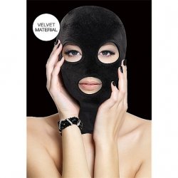 Shots Ouch! Brand Velvet & Velcro Mask with Eye and Mouth Opening - Black Shots Ouch! Brand Velvet & Velcro Mask with Eye and Mouth Opening - Black Boxcover