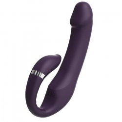 Double Ended C Shape Vibrating Dildo Sex Toy