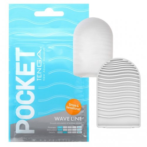 Tenga Pocket Masturbator - Wave Line Sex Toys