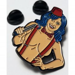 Wood Rocket Doctor Whore Soft Enamel Pin Wood Rocket Doctor Whore Soft Enamel Pin Boxcover