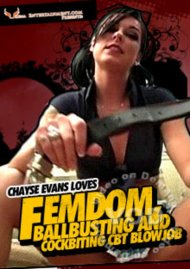 Chayse Evans Loves Femdom Ballbusting And Cockbiting CBT Blowjob Boxcover