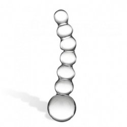 Glas 5" Curved Glass Beaded Dildo Glas 5" Curved Glass Beaded Dildo Boxcover