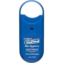 Goodhead Deep Throat To Go Oral Anesthetic Spray - Blue Raspberry - .33 oz. Boxcover