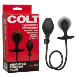 Colt Weighted Pumper Inflatable Plug with Removable Hose Sex Toy
