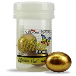 Hot Balls - Glitter Boom - 100% Edible Glitter - 2 Lube Balls Hot Balls - Glitter Boom - 100% Edible Glitter - 2 Lube Balls Boxcover