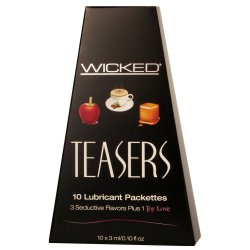 Wicked Teasers - 10 Lubricant Packettes Wicked Teasers - 10 Lubricant Packettes Boxcover