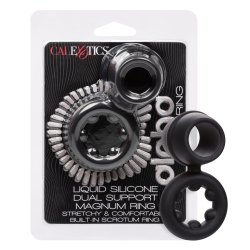 Alpha Liquid Silicone Dual Support Magnum Ring - Black Alpha Liquid Silicone Dual Support Magnum Ring - Black Boxcover