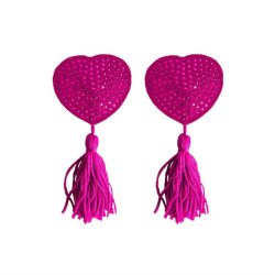 Ouch! Nipple Tassels - Pink Hearts Sex Toy Ouch! Nipple Tassels - Pink Hearts Sex Toy