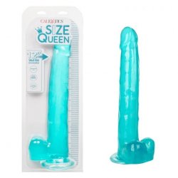 Size Queen 12" Suction Cup Dildo - Blue Size Queen 12" Suction Cup Dildo - Blue Boxcover