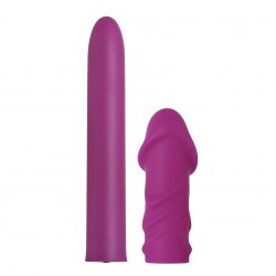 Eve's Satin Slim Rechargeable Vibrator - Purple Eve's Satin Slim Rechargeable Vibrator - Purple Boxcover