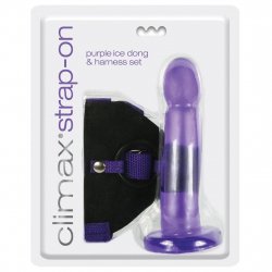 Climax Strap-On Dong And Harness Set - Purple Climax Strap-On Dong And Harness Set - Purple Boxcover
