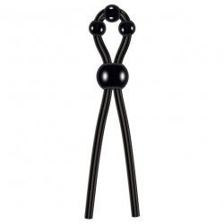 Zero Tolerance Ultimate Lasso Cock Ring - Black Sex Toy Zero Tolerance Ultimate Lasso Cock Ring - Black Sex Toy