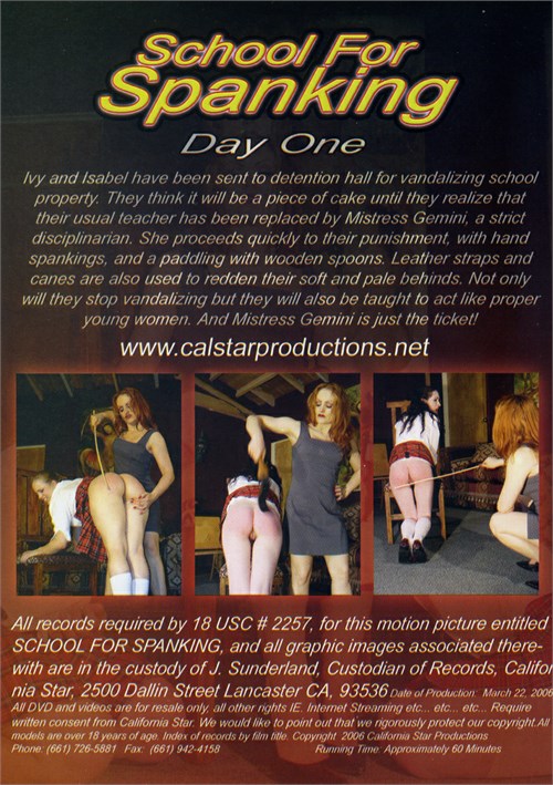 School For Spanking Day One 2006 California Star Productions Adult Dvd Empire