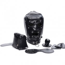 Muzzled Universal BDSM Hood with Removable Muzzle Muzzled Universal BDSM Hood with Removable Muzzle Boxcover