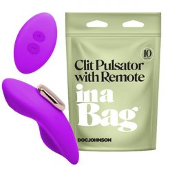 Clit Pulsating Magnetic Panty Vibe In a Bag with Remote - Purple Sex Toy