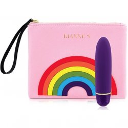 Rianne S Classique Pride Silicone Massager with Rainbow Case - Purple Rianne S Classique Pride Silicone Massager with Rainbow Case - Purple Boxcover