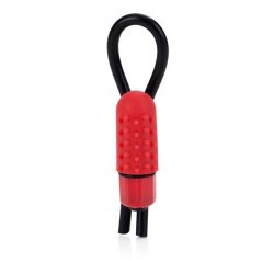 Vibrating Silicone Stud Lasso - Red Sex Toy Vibrating Silicone Stud Lasso - Red Sex Toy