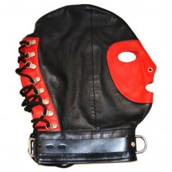 Rouge Mask With D Ring And Lock Strap - Red/Black Rouge Mask With D Ring And Lock Strap - Red/Black Boxcover