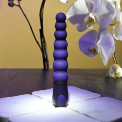 Selopa Beaded Beauty Silicone Vibrator - Purple Boxcover