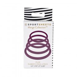 Sportsheets Rubber O-Ring 4 Pack - Plum Boxcover