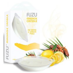 Fuzu Massage Candle - Fiji Dates & Lemon Peels Fuzu Massage Candle - Fiji Dates & Lemon Peels Boxcover