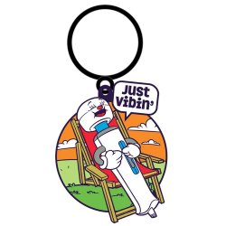 Wood Rocket's Fuck Buddies Just Vibin Enamel Keychain Wood Rocket's Fuck Buddies Just Vibin Enamel Keychain Boxcover