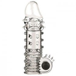 Adam's Vibrating Extension - Clear Sex Toy Adam's Vibrating Extension - Clear Sex Toy