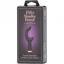 Fifty Shades Freed: Lavish Attention Rechargeable Clitoral & G-Spot Vibrator Fifty Shades Freed: Lavish Attention Rechargeable Clitoral & G-Spot Vibrator Boxcover