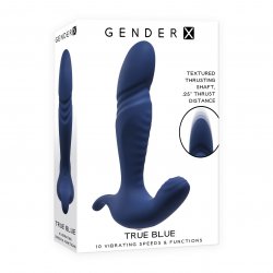 Gender X True Blue Thrusting T-shape Prostate Massager - Blue Gender X True Blue Thrusting T-shape Prostate Massager - Blue Boxcover