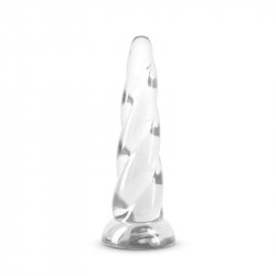 NS Novelties Fantasia Siren Suction Cup Twisted Dildo - Clear Boxcover