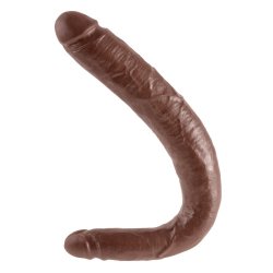 King Cock: 16 Inch Tapered Double Ender - Brown Sex Toy King Cock: 16 Inch Tapered Double Ender - Brown Sex Toy