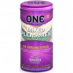 One: Mixed Pleasures Condoms - 12pk One: Mixed Pleasures Condoms - 12pk Boxcover