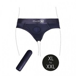 Vibrating Strap-On High-Cut Brief - XL/XXL Boxcover