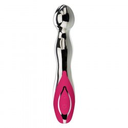 Adam & Eve Luminous USB Rechargeable G-Spot Vibrator - Chrome Adam & Eve Luminous USB Rechargeable G-Spot Vibrator - Chrome Boxcover