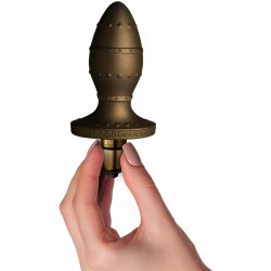 Rocks Off Dr. Rocco Dominus Anal Stimulation Plug - Metallic Gold Sex Toy Rocks Off Dr. Rocco Dominus Anal Stimulation Plug - Metallic Gold Sex Toy