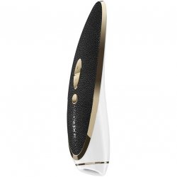 Satisfyer Luxury Haute Couture Clitoral Stimulator - Black Leather & Gold Satisfyer Luxury Haute Couture Clitoral Stimulator - Black Leather & Gold Boxcover