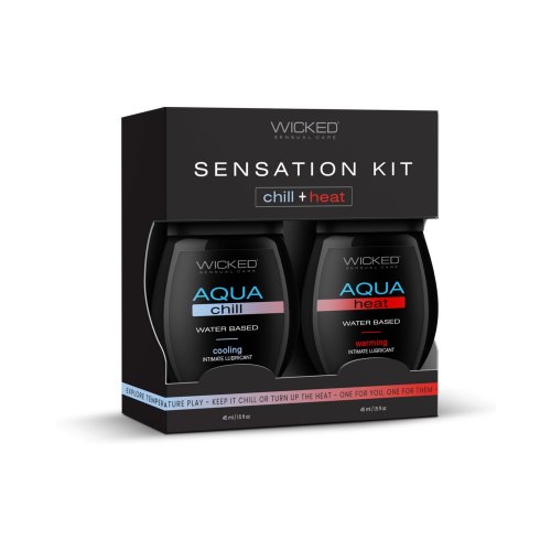 spare parts sex toys Wicked Sensation Kit Cooling and Warming Intimate Lubricants - 1.5oz Each
