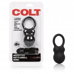 Colt Large Weighted Kettlebell Ring - Black Sex Toy Colt Large Weighted Kettlebell Ring - Black Sex Toy