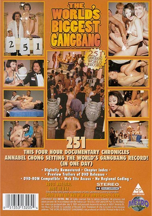 Back cover of World's Biggest Gang Bang