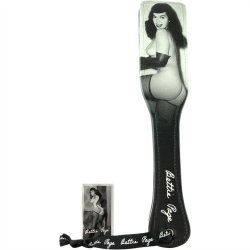 Bettie Page Picture Perfect Spanking Paddle - Black Bettie Page Picture Perfect Spanking Paddle - Black Boxcover